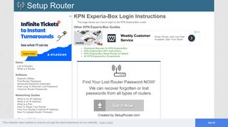 
                            13. How to Login to the KPN Experia-Box - SetupRouter