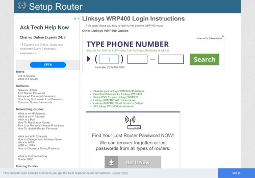
                            9. How to Login to the Linksys WRP400 - SetupRouter