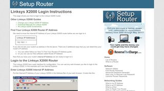 
                            2. How to Login to the Linksys X2000 - SetupRouter