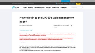 
                            4. How to login to the M7350's web management page? | TP-Link United ...