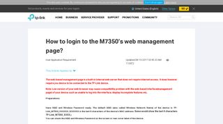 
                            11. How to login to the M7350's web management page? | TP ...