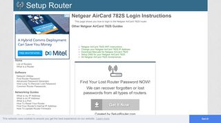 
                            9. How to Login to the Netgear AirCard 782S - SetupRouter