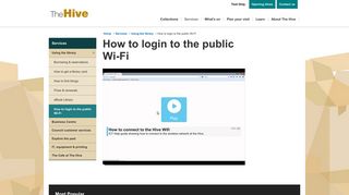 
                            7. How to login to the public Wi-Fi - The Hive