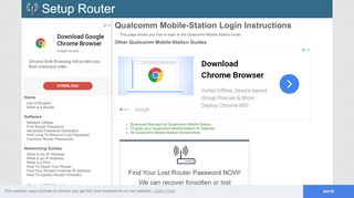 
                            2. How to Login to the Qualcomm Mobile-Station - SetupRouter