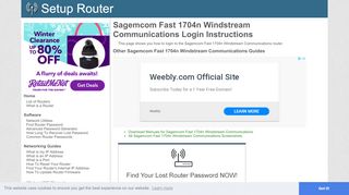 
                            2. How to Login to the Sagemcom Fast 1704n Windstream ...