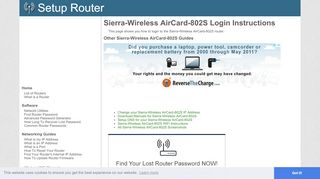 
                            6. How to Login to the Sierra-Wireless AirCard-802S - SetupRouter
