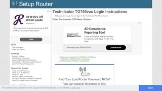 
                            3. How to Login to the Technicolor TG799vac - SetupRouter