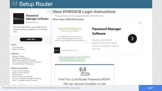 
                            13. How to Login to the Ubee DVW32CB - SetupRouter