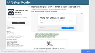 
                            6. How to Login to the Western-Digital MyNet-N750 - SetupRouter