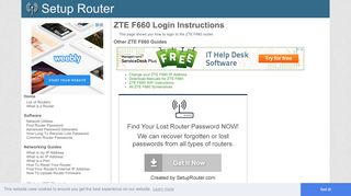 
                            8. How to Login to the ZTE F660 - SetupRouter