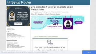 
                            1. How to Login to the ZTE Speedport Entry 2i Cosmote - SetupRouter