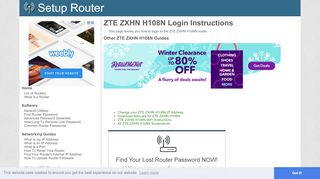 
                            4. How to Login to the ZTE ZXHN H108N - SetupRouter