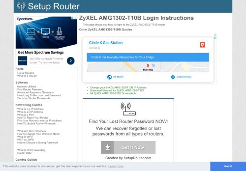 
                            5. How to Login to the ZyXEL AMG1302-T10B - SetupRouter