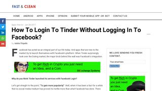 
                            6. How to login to tinder without logging in to Facebook? - Fast & Clean
