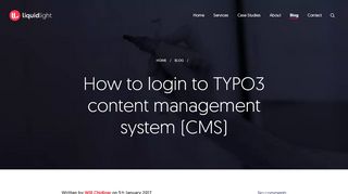 
                            10. How to login to TYPO3 content management system (CMS) - Liquid Light