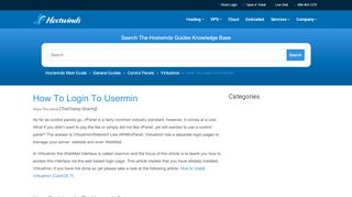 
                            1. How to Login to Usermin - Hostwinds Guides