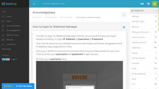 
                            5. How to login to WebHost Manager - Knowledgebase - Hostking