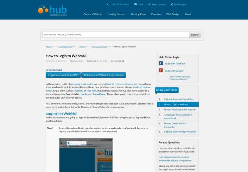 
                            1. How to Login to Webmail | Web Hosting Hub