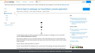 
                            7. How to login to webpage via Visual Basic console application ...