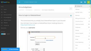 
                            9. How to login to WebsitePanel - Knowledgebase - Hostking