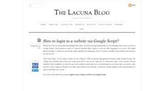 
                            4. How To Login To Websites via Google Script? - The Lacuna Blog