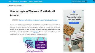 
                            6. How to Login to Windows 10 with Gmail Account - Howtoconnect