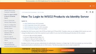 
                            2. How To: Login to WSO2 Products via Identity Server - Identity Server ...