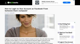 
                            5. How to Login to Your Account on Facebook From Someone Else's ...