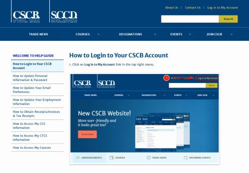 
                            2. How to Login to Your CSCB Account | CSCB National Office