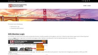 
                            6. How to Login to your EERI Accounts: A Step-by-Step Tutorial
