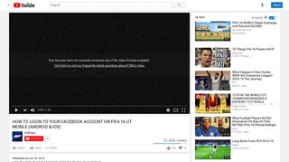 
                            7. HOW TO LOGIN TO YOUR FACEBOOK ACCOUNT ON FIFA 16 UT ...