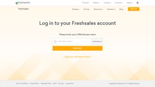 
                            5. How to login to your Freshsales CRM Account - Freshworks