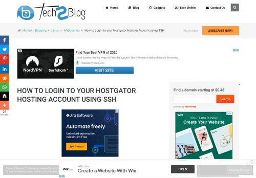 
                            8. How To Login To Your Hostgator Hosting Account Using SSH ...