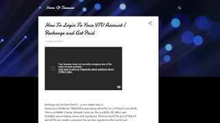 
                            6. How To Login To Your VTU Account | Recharge and Get Paid ...