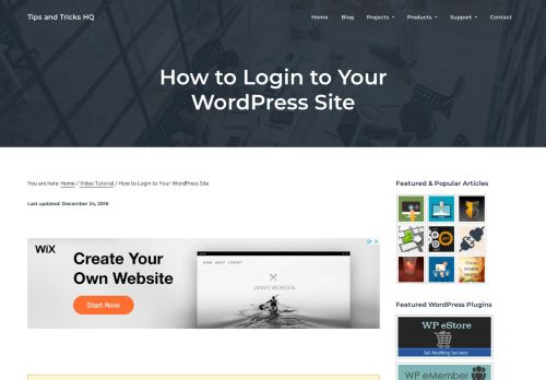 
                            8. How to Login to Your WordPress Site | Tips and Tricks HQ