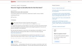 
                            11. How to login to Zerodha kite for the first time - Quora