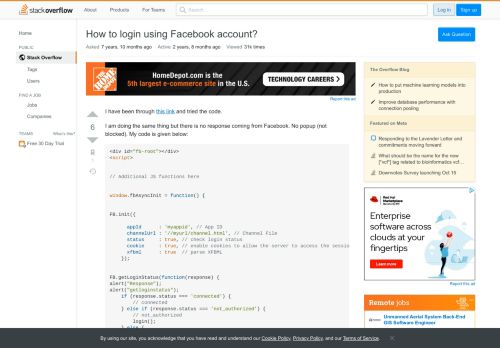 
                            11. How to login using Facebook account? - Stack Overflow