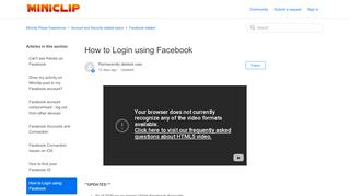 
                            11. How to Login using Facebook – Miniclip Player Experience