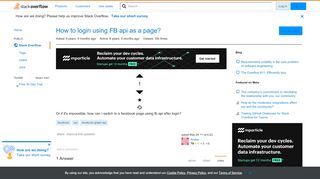 
                            5. How to login using FB api as a page? - Stack Overflow