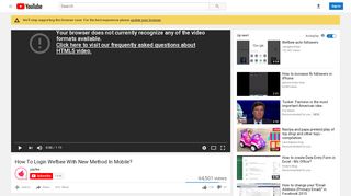
                            5. How To Login Wefbee With New Method In Mobile? - YouTube