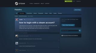 
                            5. how to login with a steam account? :: Paladins General Discussions