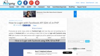 
                            11. How to Login with Facebook API SDK v5 in PHP | PHPGang.com