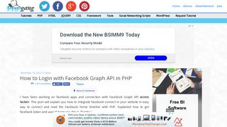 
                            13. How to Login with Facebook Graph API in PHP | PHPGang.com