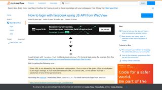 
                            5. How to login with facebook using JS API from WebView - Stack Overflow