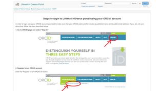 
                            10. How to login with ORCID - Lifewatch Greece Portal