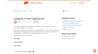 
                            8. How to Login/Logout – Help Center - Wattpad Support
