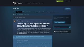 
                            6. How to logout and login with another account on new Paladins ...