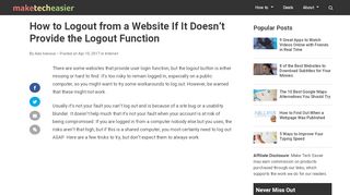
                            13. How to Logout from a Website If It Doesn't Provide the ...