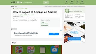 
                            12. How to Logout of Amazon on Android: 5 Steps (with Pictures)