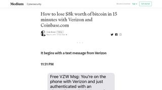 
                            13. How to lose $8k worth of bitcoin in 15 minutes with Verizon and ...